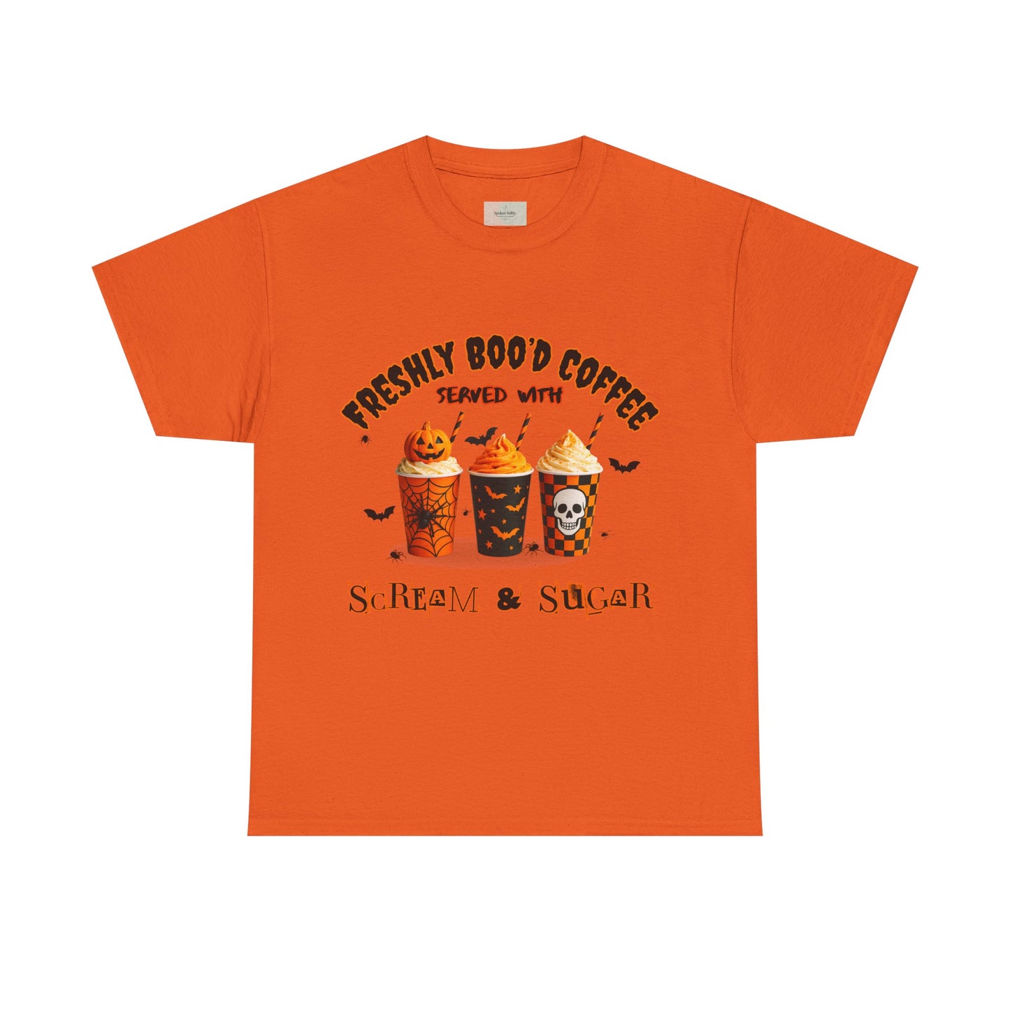 Halloween Coffee Tee, Fun Graphic T-Shirt, Unisex Shirt for Pumpkin Spice Lovers, Spooky Season Apparel, Boo-tiful Halloween Gift