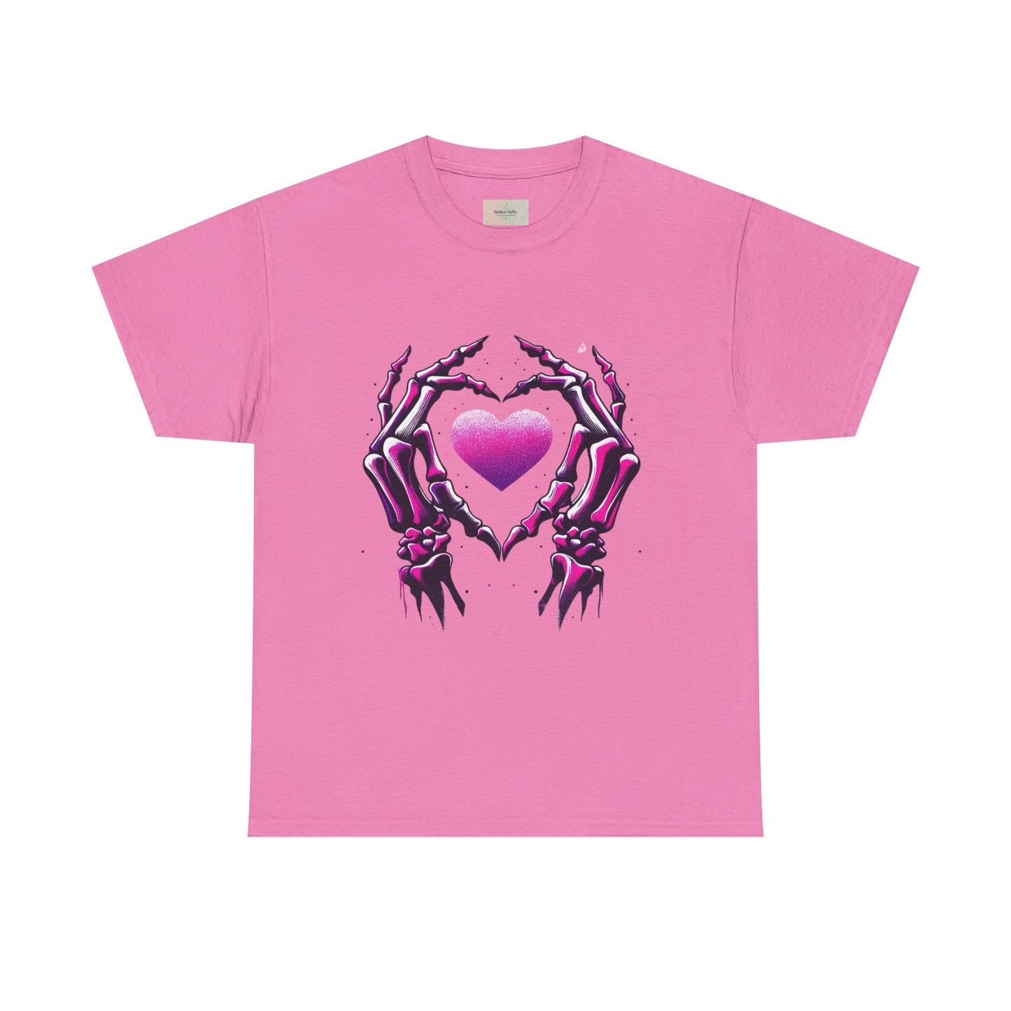 Skeleton Hands Heart Unisex Tee | Halloween Shirt, Gift for Gothic Lovers, Alternative Fashion, Casual Wear, Unique Graphic Tee
