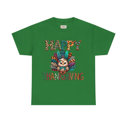Thanksgiving Turkey T-Shirt, Unisex Heavy Cotton Tee for Fall, Family Gatherings, Holiday Celebrations, Cute Graphic Tee, Turkey Day Shirt