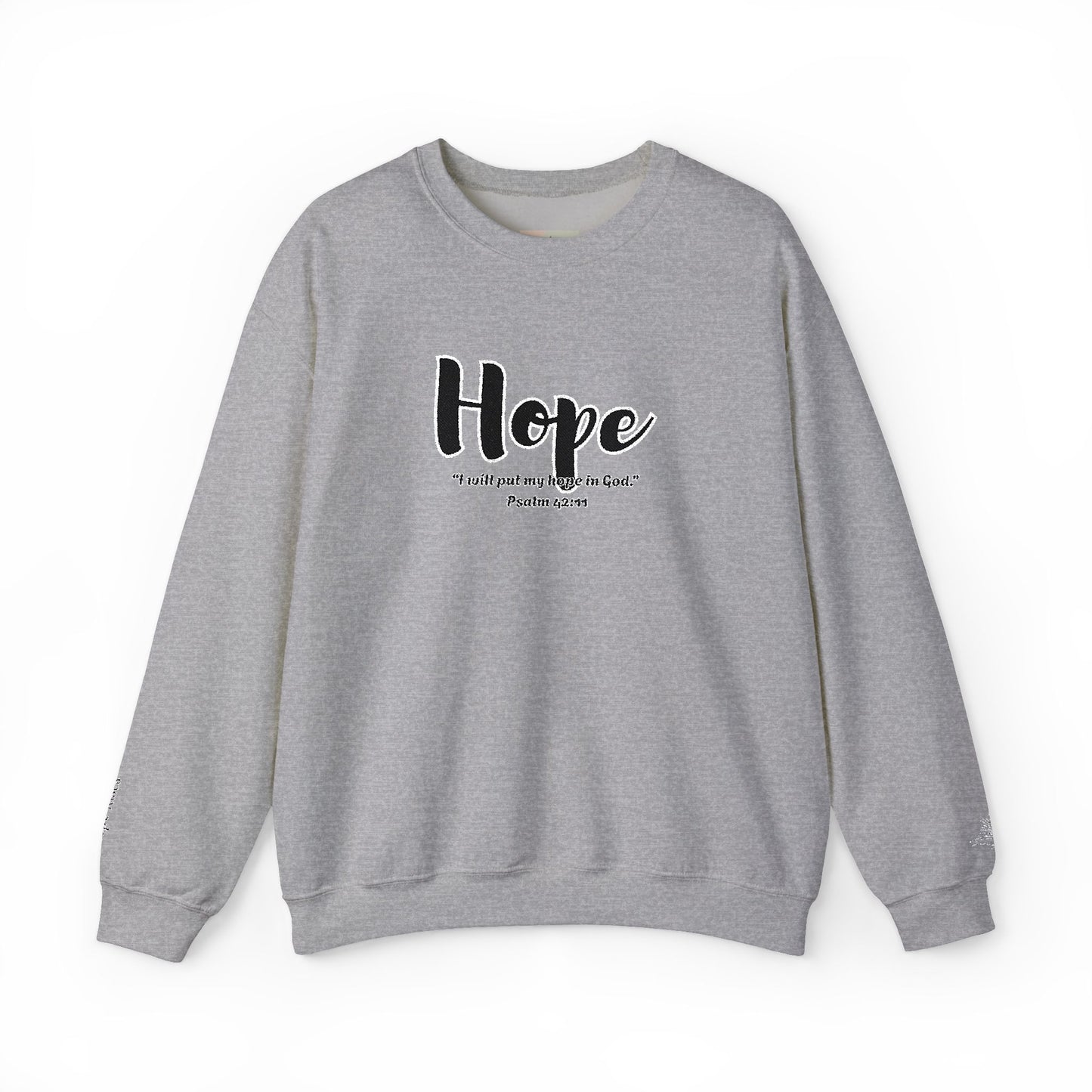 Hopeful Inspirational Crewneck Sweatshirt, Cozy Gift for Faith, Daily Motivation, Religious Apparel, Unisex Hope Sweatshirt