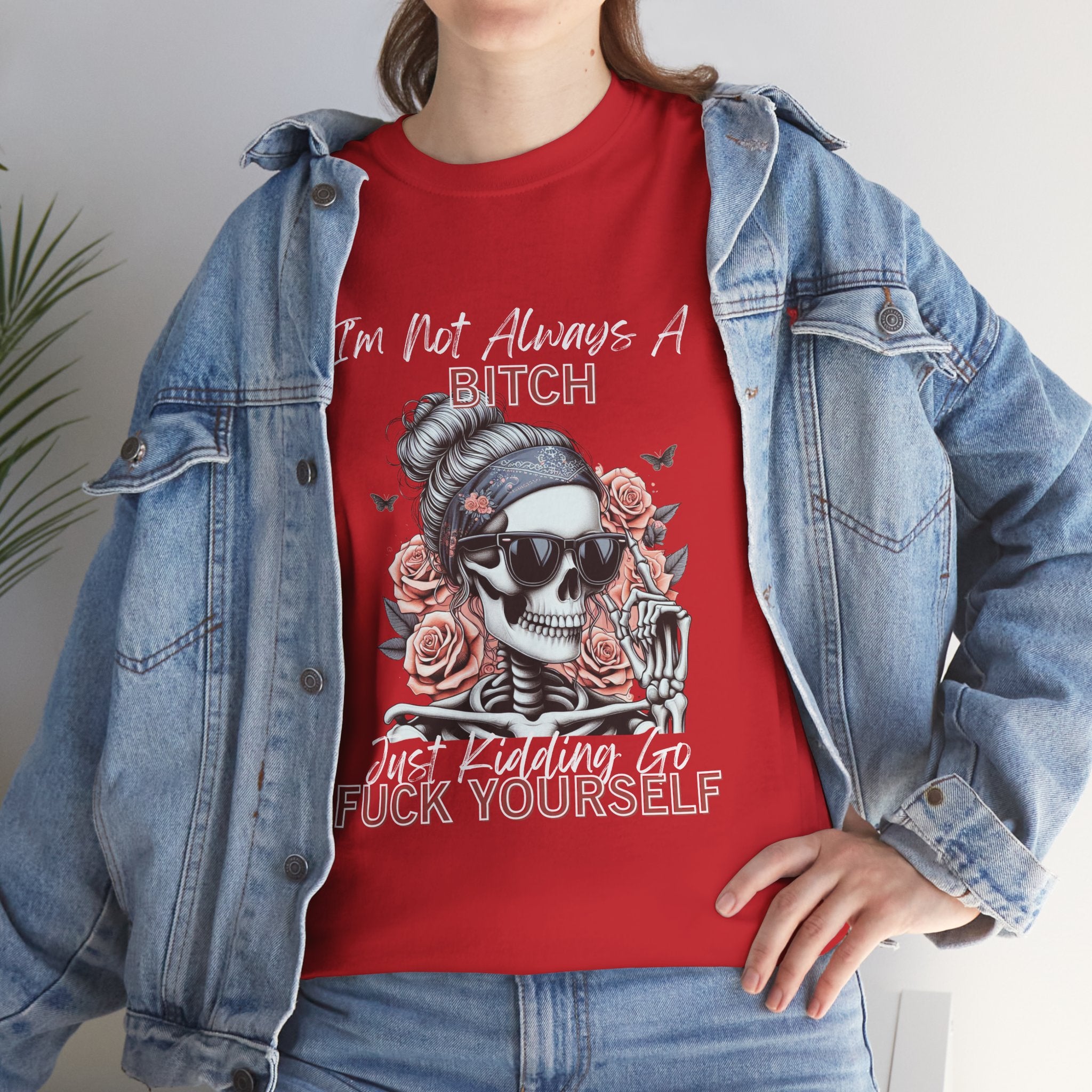 Edgy Graphic Tee, Funny Skull Shirt, Unisex Cotton T-Shirt, Gift for Her, Halloween Shirt, Alternative Fashion