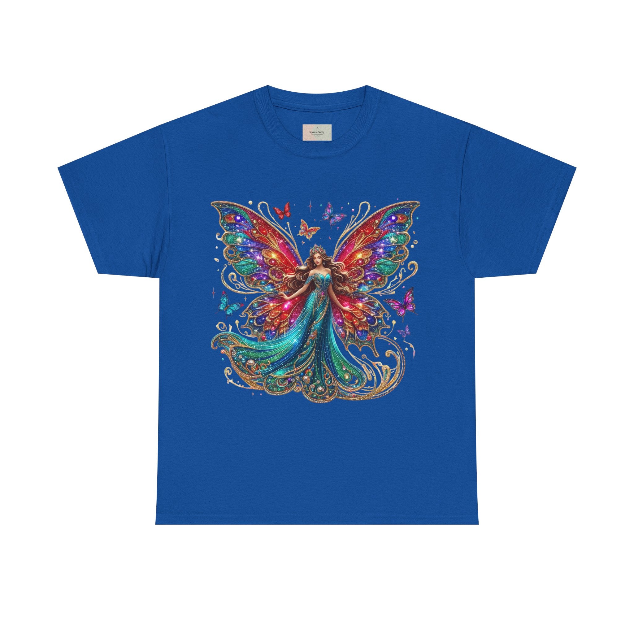 Fantasy Fairy Unisex Heavy Cotton Tee - Enchanting Artwork for Nature Lovers, Magical Gift, Boho Style, Summer Fashion, Unique Tee