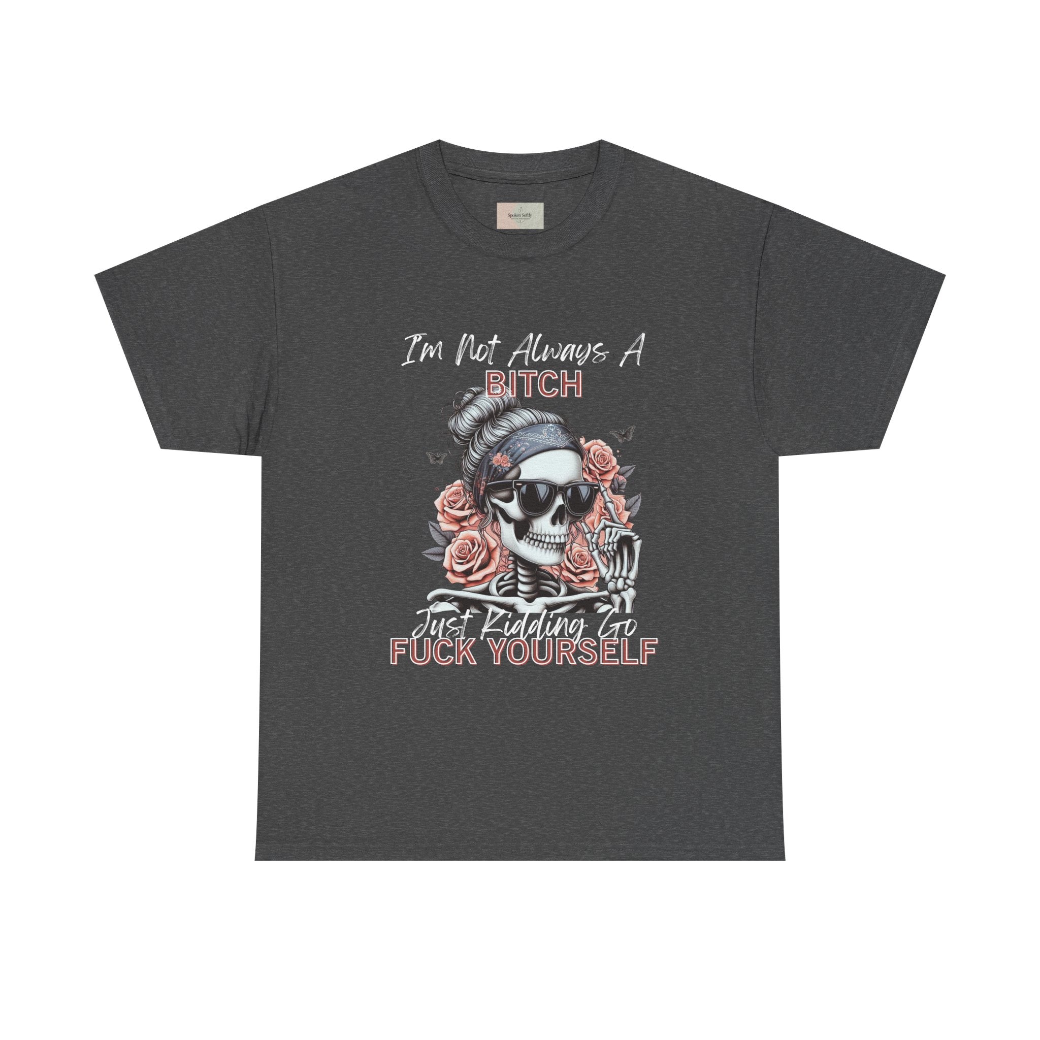 Edgy Graphic Tee, Funny Skull Shirt, Unisex Cotton T-Shirt, Gift for Her, Halloween Shirt, Alternative Fashion
