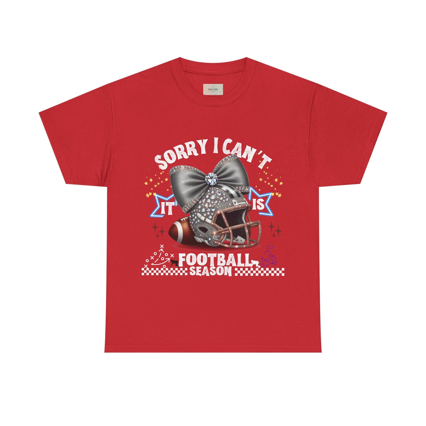 Football Season Bling Tee, Funny Football T-Shirt, Fall Sports Shirt, Unisex Graphic Tee, Gift for Sports Fans