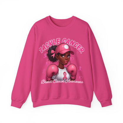 Awareness Sweatshirt - Tackle Cancer Crewneck, Unisex Pink Awareness Pullover, Breast Cancer Support Gift, Cozy Charity Apparel,