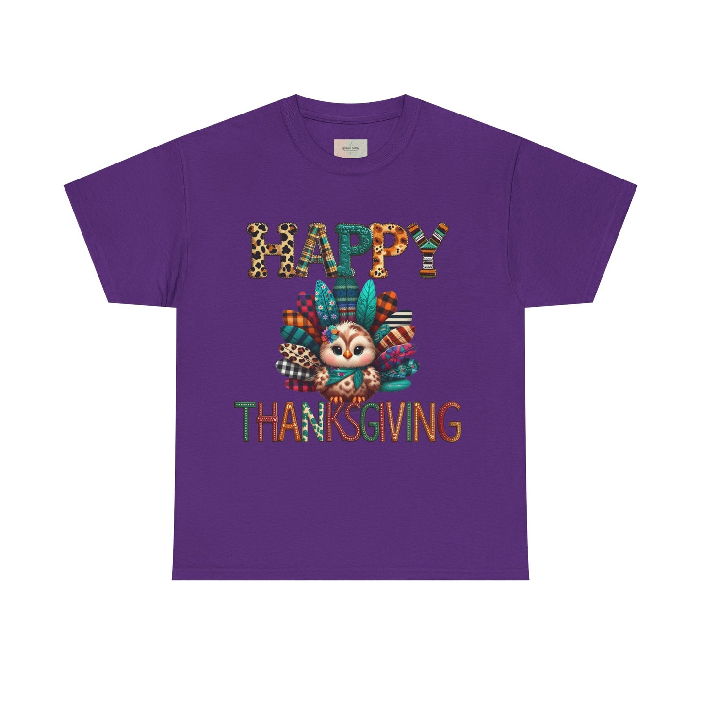 Thanksgiving Turkey T-Shirt, Unisex Heavy Cotton Tee for Fall, Family Gatherings, Holiday Celebrations, Cute Graphic Tee, Turkey Day Shirt