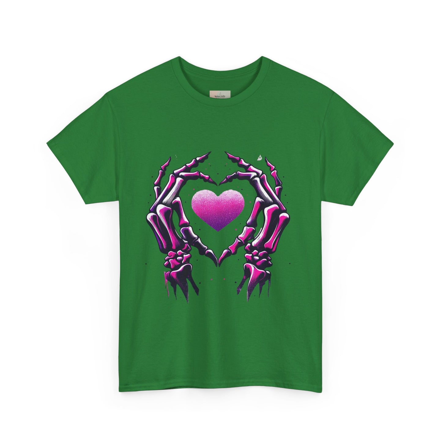 Skeleton Hands Heart Unisex Tee | Halloween Shirt, Gift for Gothic Lovers, Alternative Fashion, Casual Wear, Unique Graphic Tee