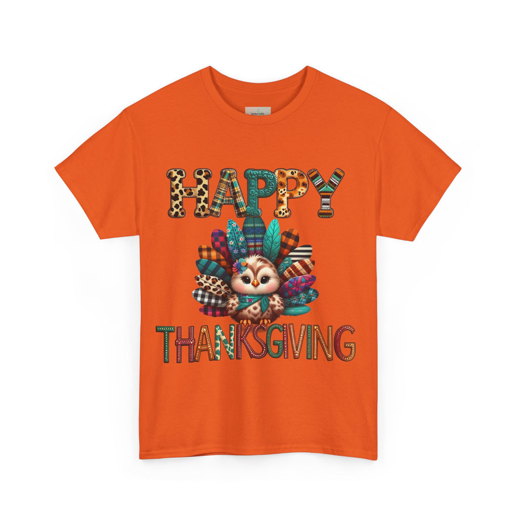 Thanksgiving Turkey T-Shirt, Unisex Heavy Cotton Tee for Fall, Family Gatherings, Holiday Celebrations, Cute Graphic Tee, Turkey Day Shirt