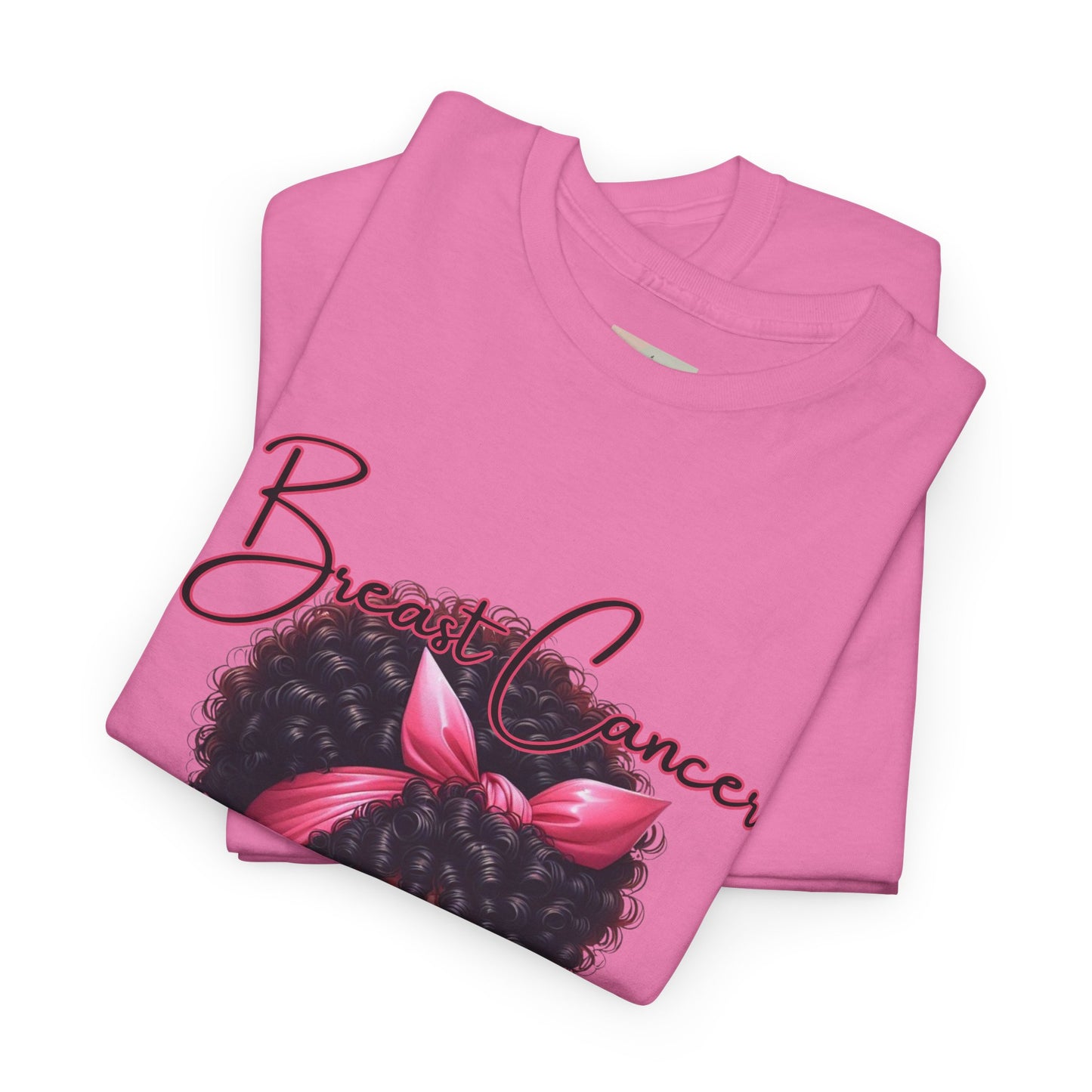 Pink Warrior Breast Cancer Unisex Heavy Cotton Tee, Awareness Shirt, Gift for Survivors, Support Merchandise, Inspirational Apparel