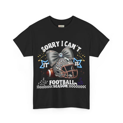 Football Season Bling Tee, Funny Football T-Shirt, Fall Sports Shirt, Unisex Graphic Tee, Gift for Sports Fans