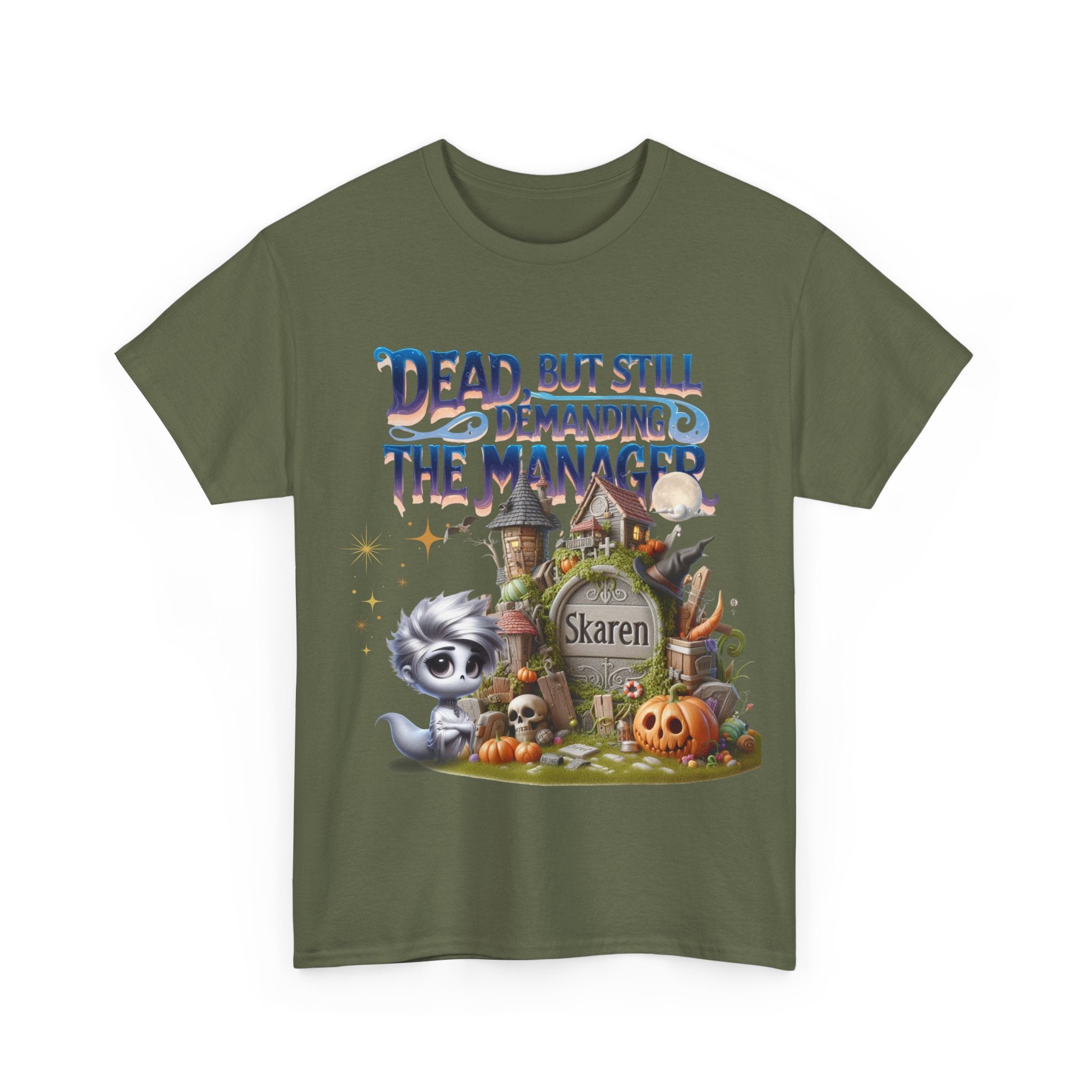 Halloween Demand Manager Tee - Funny Unisex Cotton Shirt, Gift for Karen Lovers, Spooky Season Apparel, Party T-Shirt, Humor Top