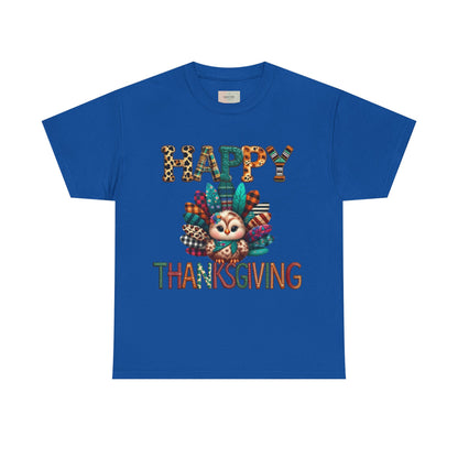 Thanksgiving Turkey T-Shirt, Unisex Heavy Cotton Tee for Fall, Family Gatherings, Holiday Celebrations, Cute Graphic Tee, Turkey Day Shirt