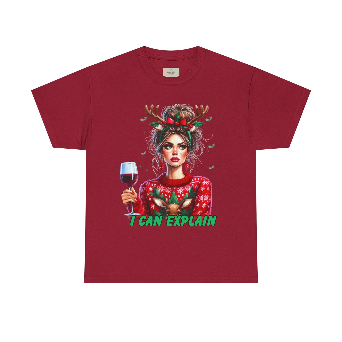 Festive Christmas Tee, I Can Explain Seasonal Top, Holiday Apparel, Unisex Holiday Shirt, Funny Christmas Outfit