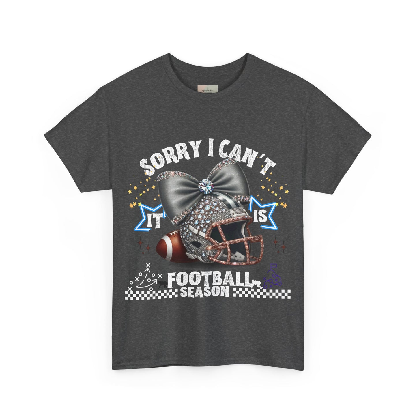 Football Season Bling Tee, Funny Football T-Shirt, Fall Sports Shirt, Unisex Graphic Tee, Gift for Sports Fans
