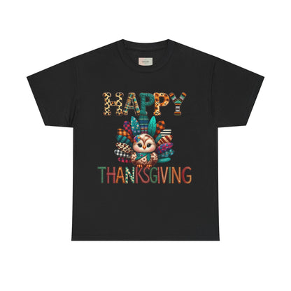 Thanksgiving Turkey T-Shirt, Unisex Heavy Cotton Tee for Fall, Family Gatherings, Holiday Celebrations, Cute Graphic Tee, Turkey Day Shirt