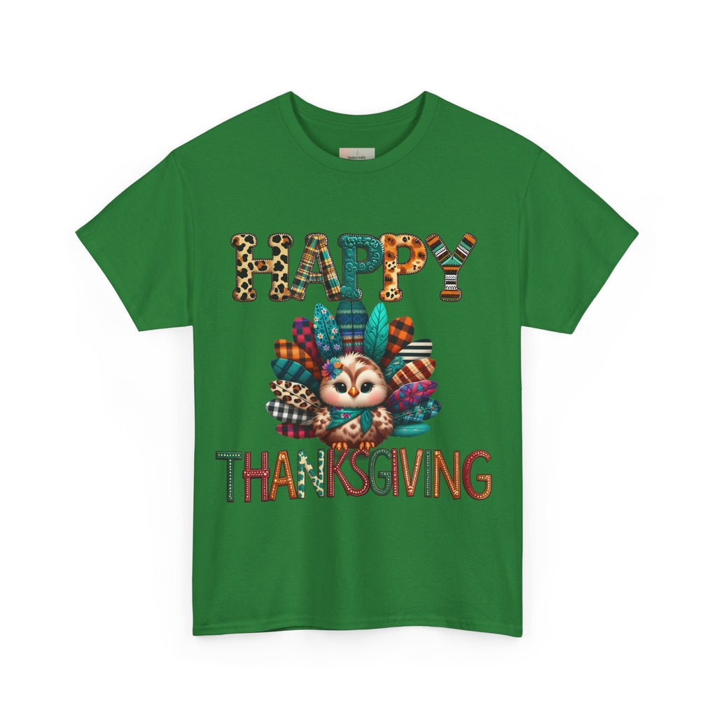 Thanksgiving Turkey T-Shirt, Unisex Heavy Cotton Tee for Fall, Family Gatherings, Holiday Celebrations, Cute Graphic Tee, Turkey Day Shirt