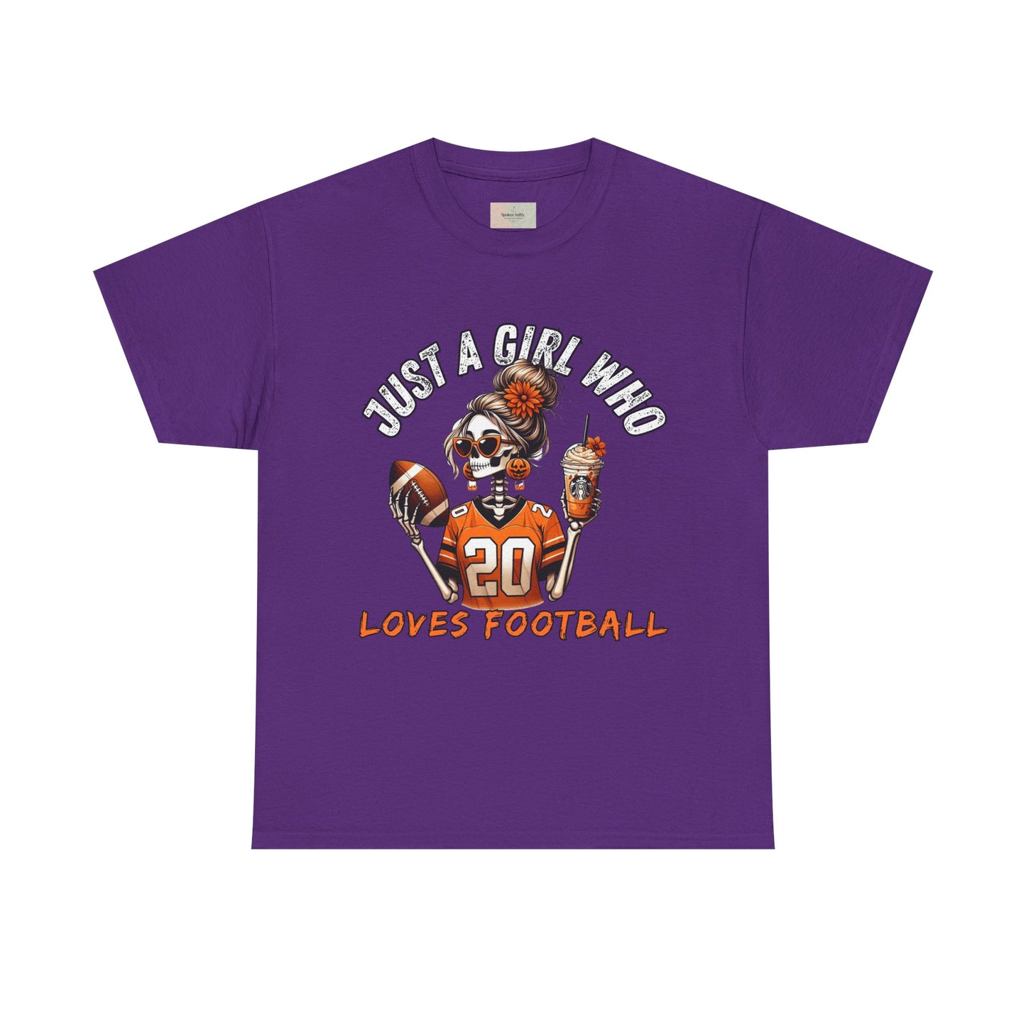 Just a Girl Who Loves Football Unisex Tee, Casual Sports T-Shirt, Football Fan Gift, Game Day Apparel, Fall Sports Top