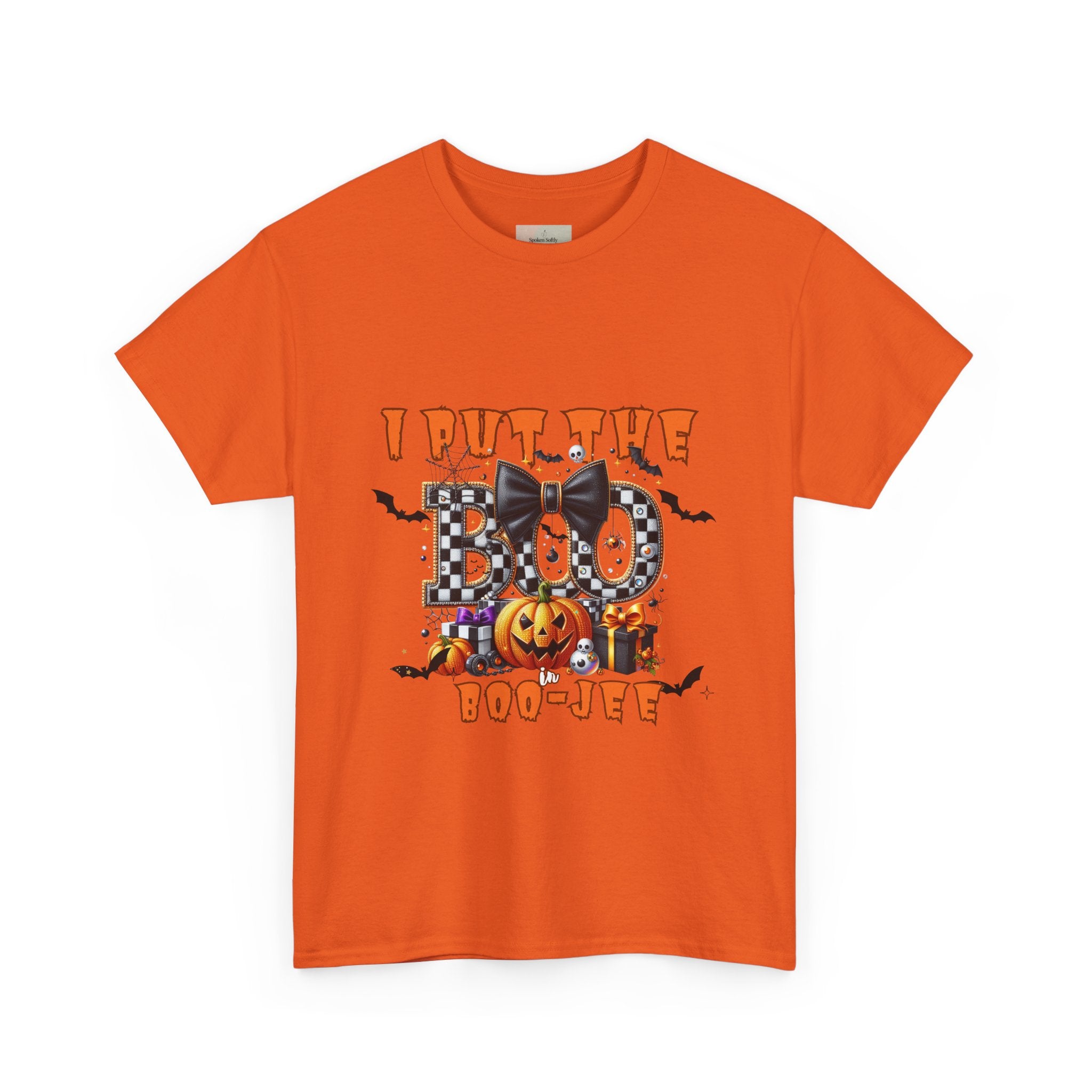 Halloween Themed Unisex Tee - I Put The Boo In Boo-Jew, Cute Funny Halloween T-Shirt, Spooky Season Apparel, Halloween Party Wear, [...]