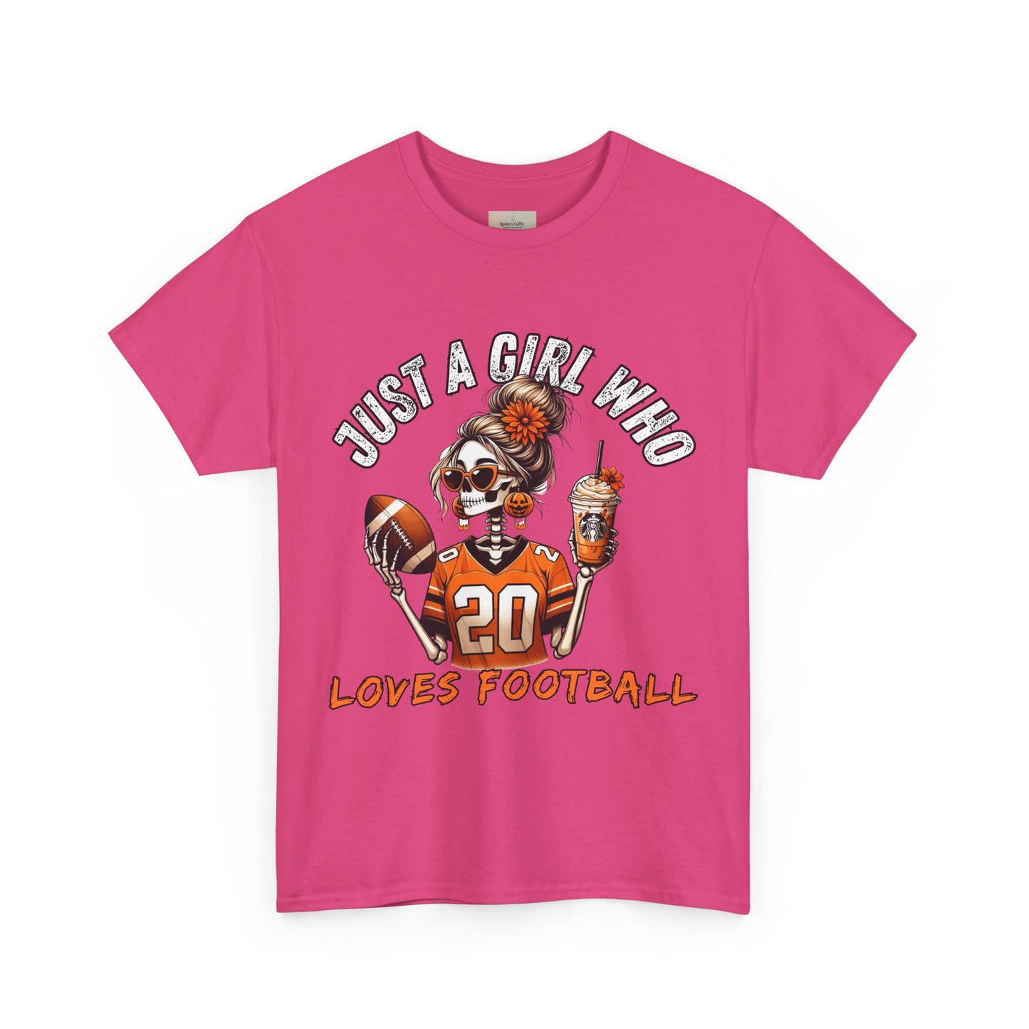 Just a Girl Who Loves Football Unisex Tee, Casual Sports T-Shirt, Football Fan Gift, Game Day Apparel, Fall Sports Top