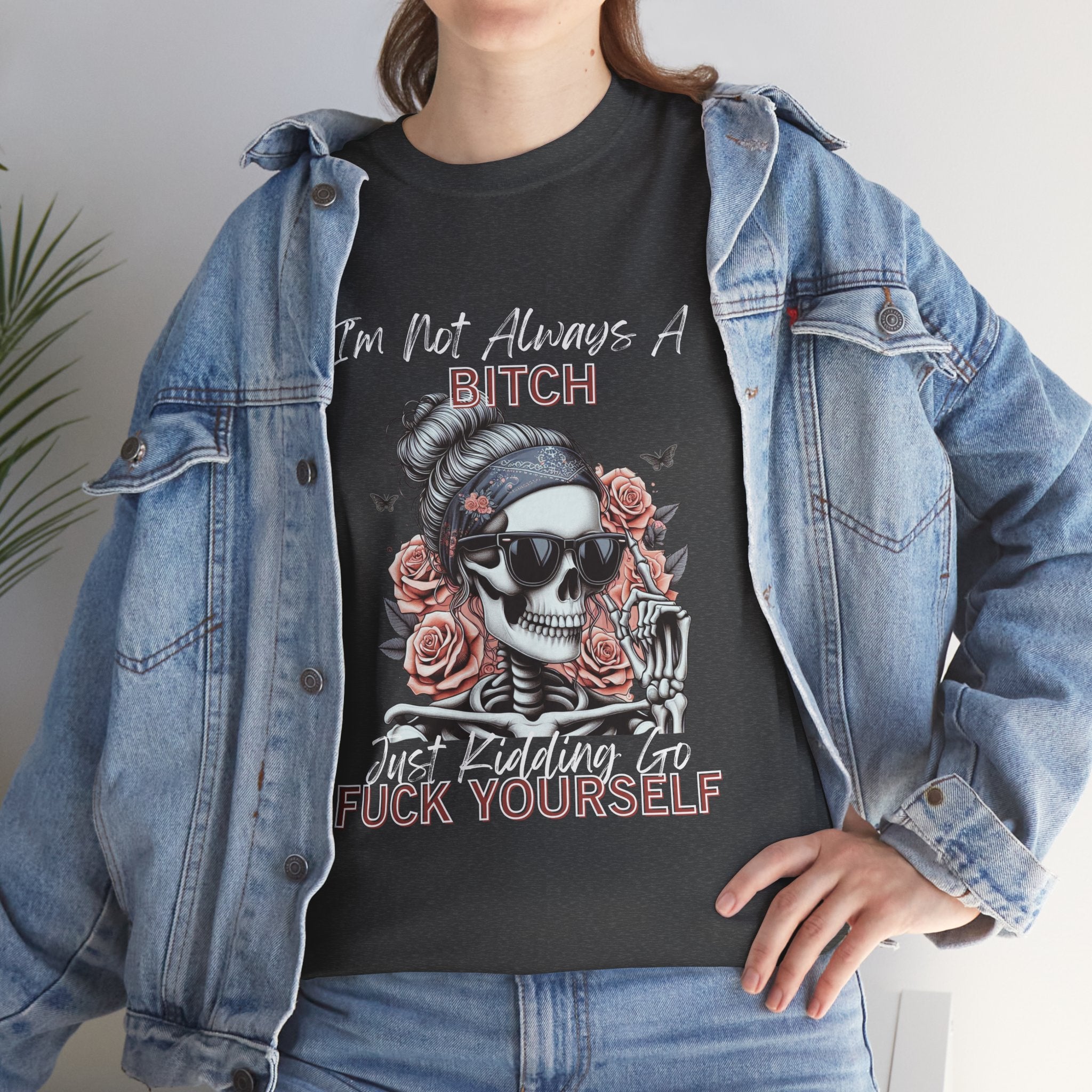 Edgy Graphic Tee, Funny Skull Shirt, Unisex Cotton T-Shirt, Gift for Her, Halloween Shirt, Alternative Fashion