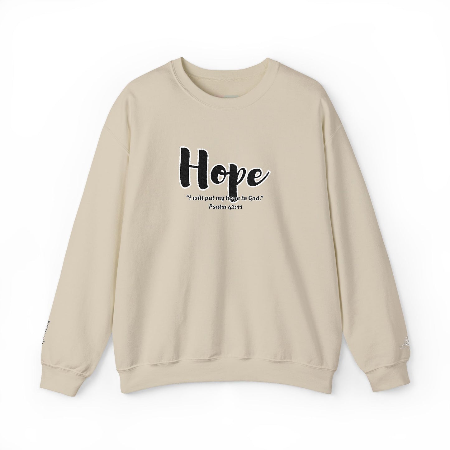 Hopeful Inspirational Crewneck Sweatshirt, Cozy Gift for Faith, Daily Motivation, Religious Apparel, Unisex Hope Sweatshirt