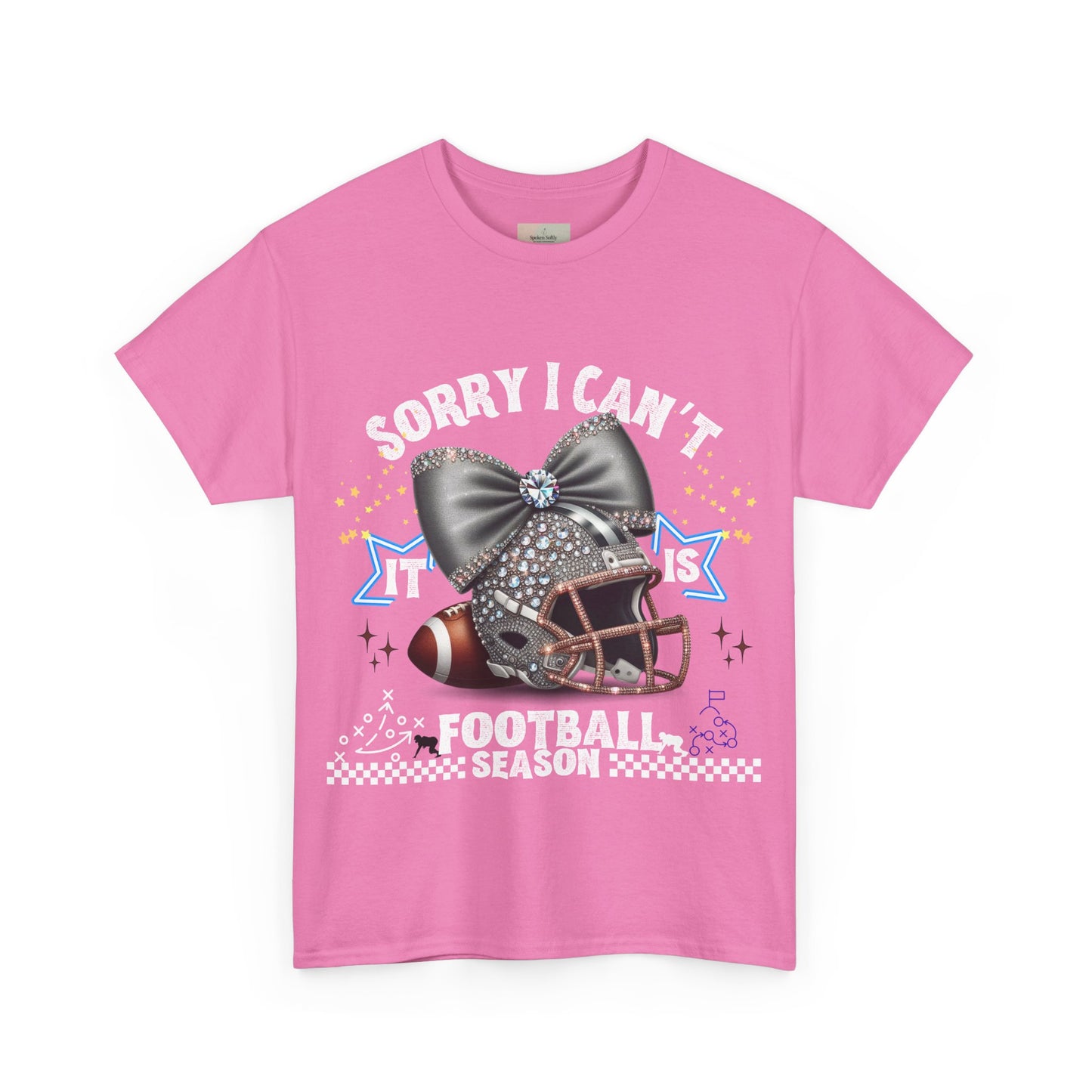 Football Season Bling Tee, Funny Football T-Shirt, Fall Sports Shirt, Unisex Graphic Tee, Gift for Sports Fans