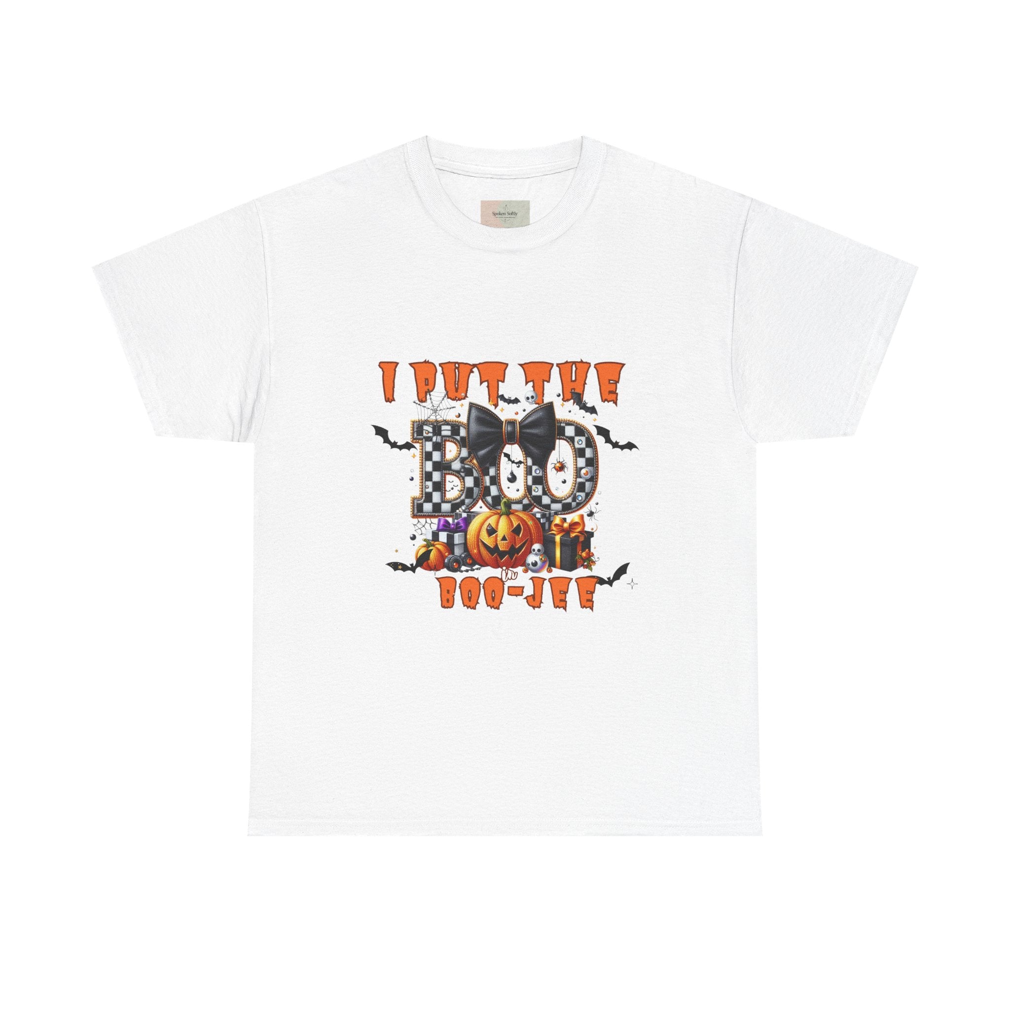 Halloween Themed Unisex Tee - I Put The Boo In Boo-Jew, Cute Funny Halloween T-Shirt, Spooky Season Apparel, Halloween Party Wear, [...]