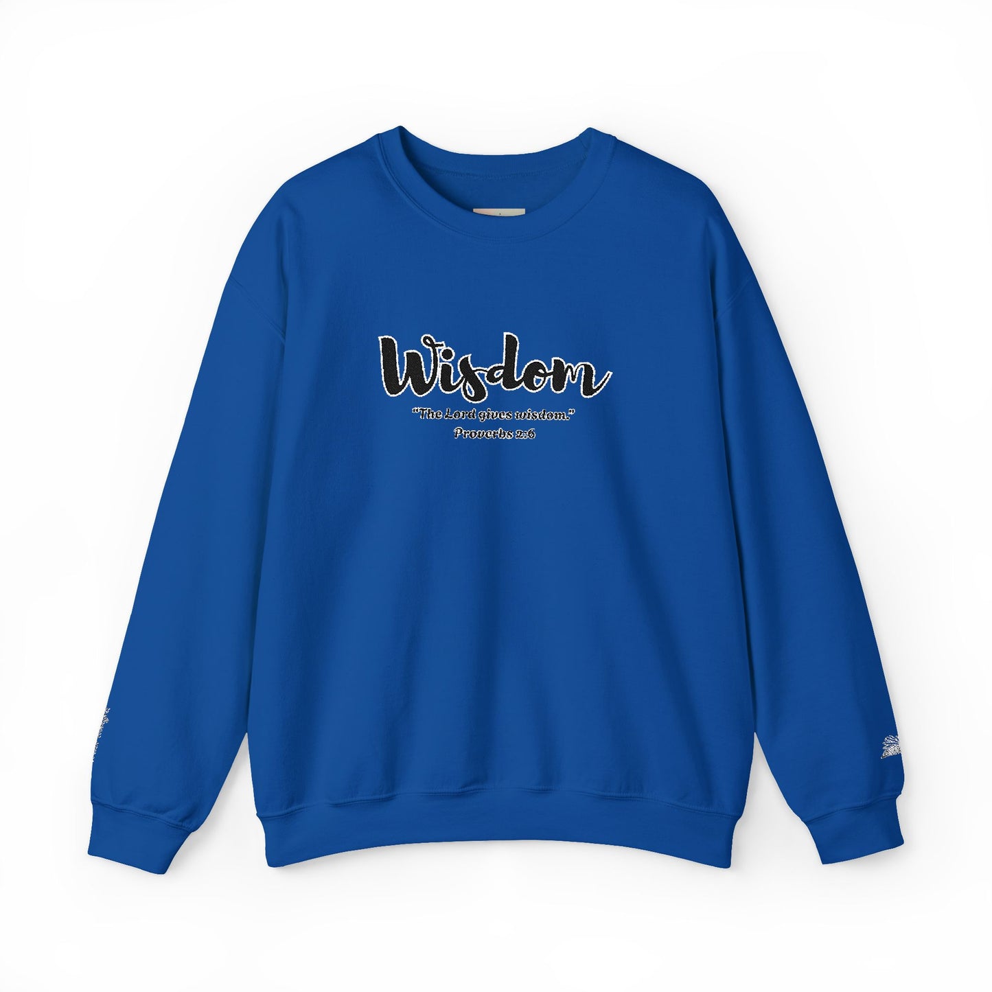 Wisdom Sweatshirt – “The Lord Gives Wisdom” Christian Crewneck, Inspirational Faith-Based Pullover, Cozy Unisex Apparel, Encouraging Gift for Believers