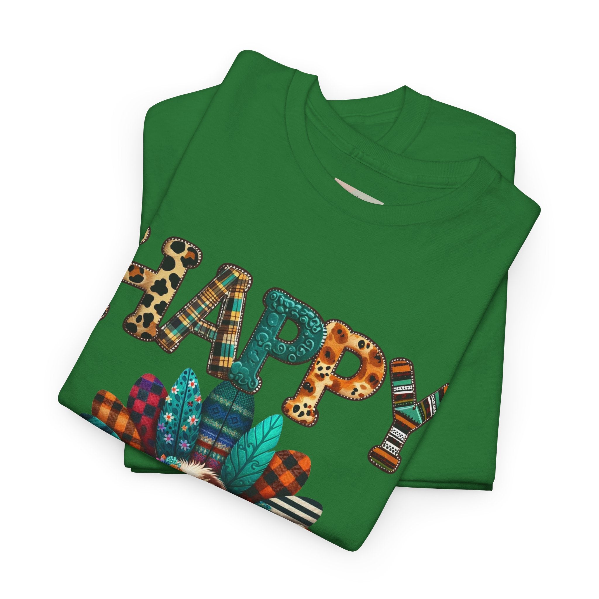 Thanksgiving Turkey T-Shirt, Unisex Heavy Cotton Tee for Fall, Family Gatherings, Holiday Celebrations, Cute Graphic Tee, Turkey Day Shirt