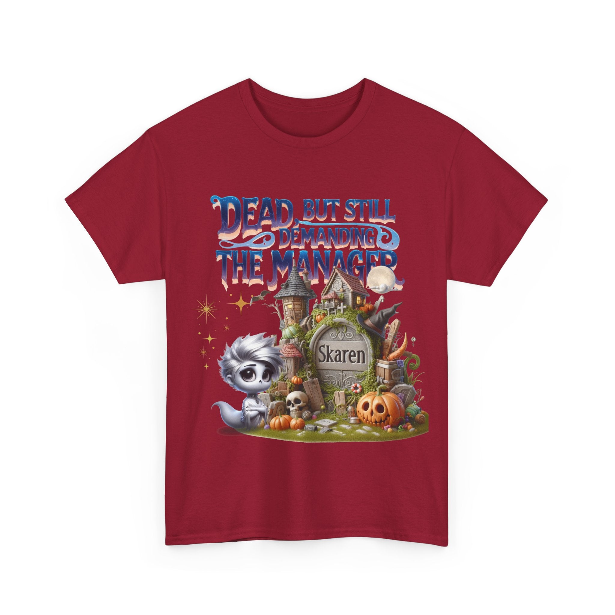 Halloween Demand Manager Tee - Funny Unisex Cotton Shirt, Gift for Karen Lovers, Spooky Season Apparel, Party T-Shirt, Humor Top