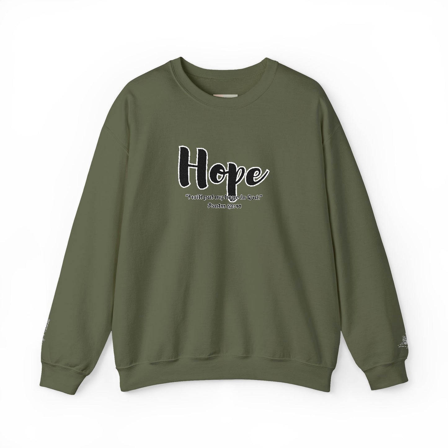 Hopeful Inspirational Crewneck Sweatshirt, Cozy Gift for Faith, Daily Motivation, Religious Apparel, Unisex Hope Sweatshirt