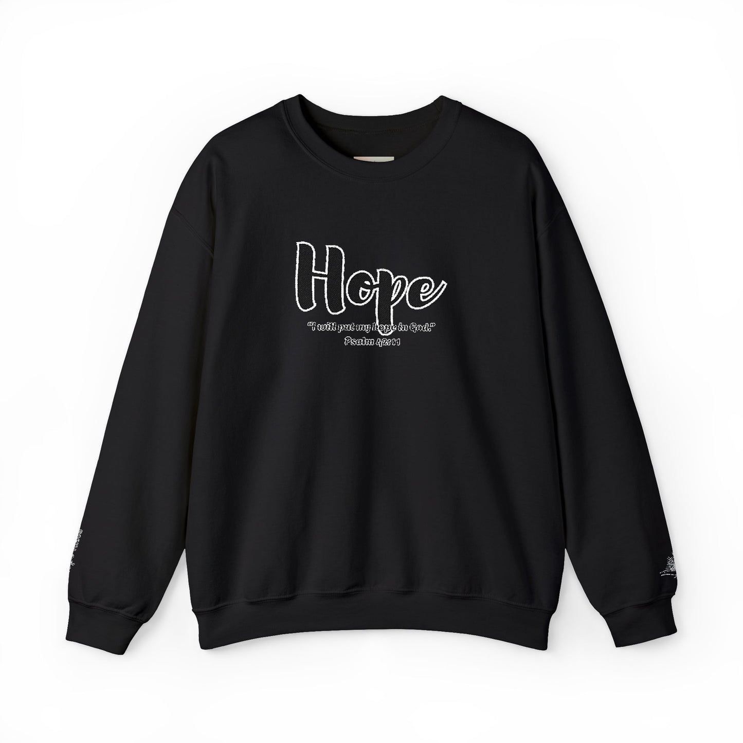 Hopeful Inspirational Crewneck Sweatshirt, Cozy Gift for Faith, Daily Motivation, Religious Apparel, Unisex Hope Sweatshirt