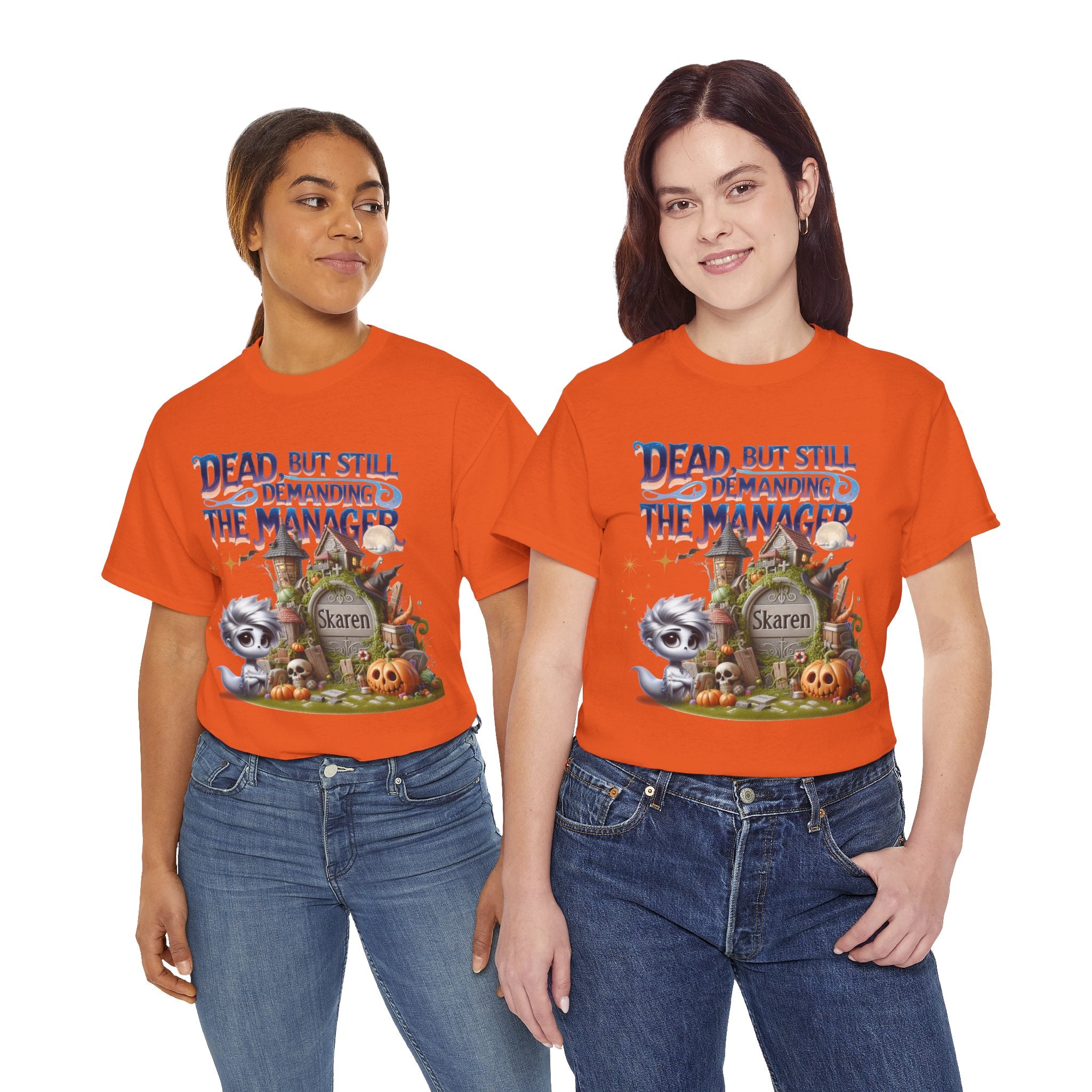 Halloween Demand Manager Tee - Funny Unisex Cotton Shirt, Gift for Karen Lovers, Spooky Season Apparel, Party T-Shirt, Humor Top