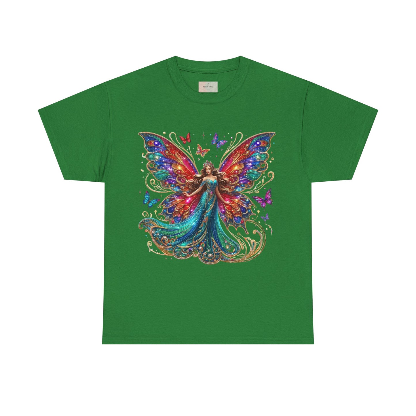 Fantasy Fairy Unisex Heavy Cotton Tee - Enchanting Artwork for Nature Lovers, Magical Gift, Boho Style, Summer Fashion, Unique Tee