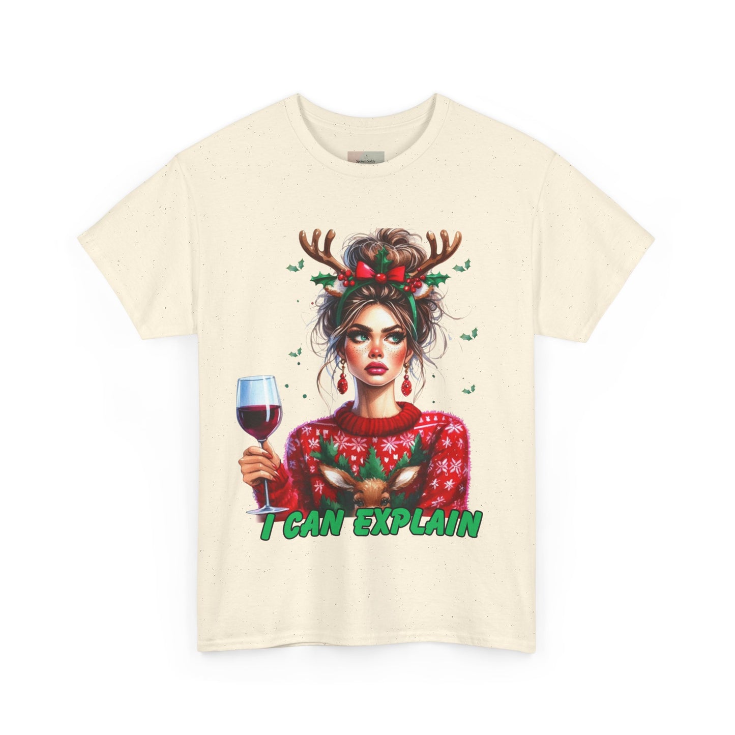 Festive Christmas Tee, I Can Explain Seasonal Top, Holiday Apparel, Unisex Holiday Shirt, Funny Christmas Outfit