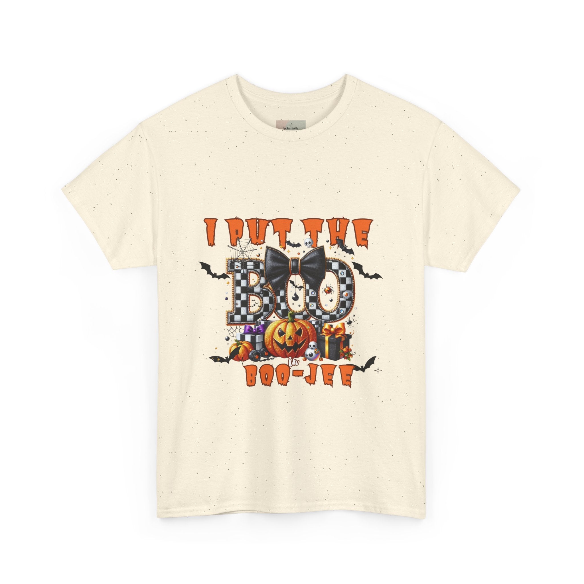 Halloween Themed Unisex Tee - I Put The Boo In Boo-Jew, Cute Funny Halloween T-Shirt, Spooky Season Apparel, Halloween Party Wear, [...]
