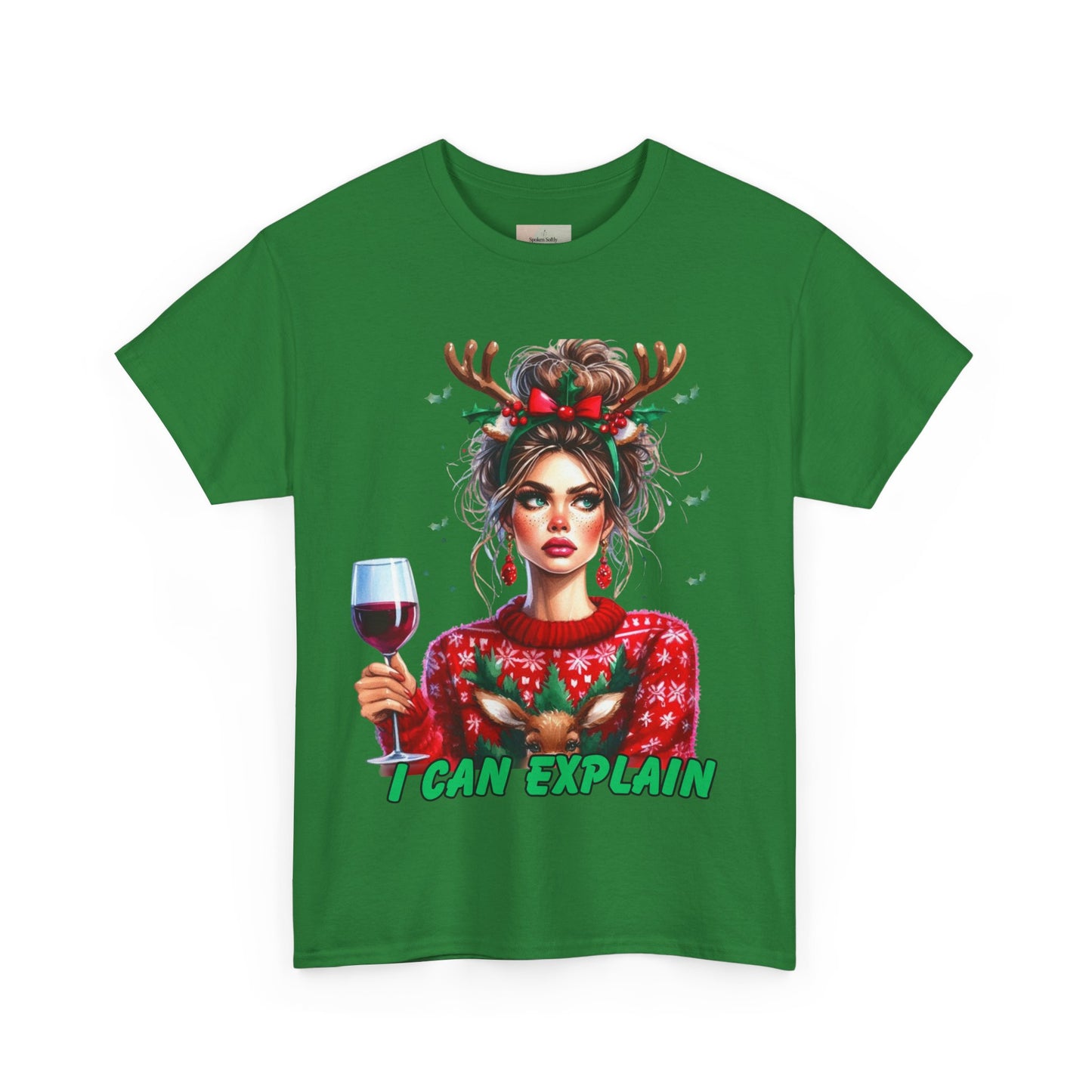 Festive Christmas Tee, I Can Explain Seasonal Top, Holiday Apparel, Unisex Holiday Shirt, Funny Christmas Outfit