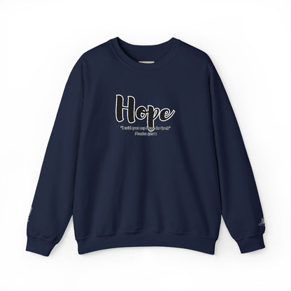 Hopeful Inspirational Crewneck Sweatshirt, Cozy Gift for Faith, Daily Motivation, Religious Apparel, Unisex Hope Sweatshirt