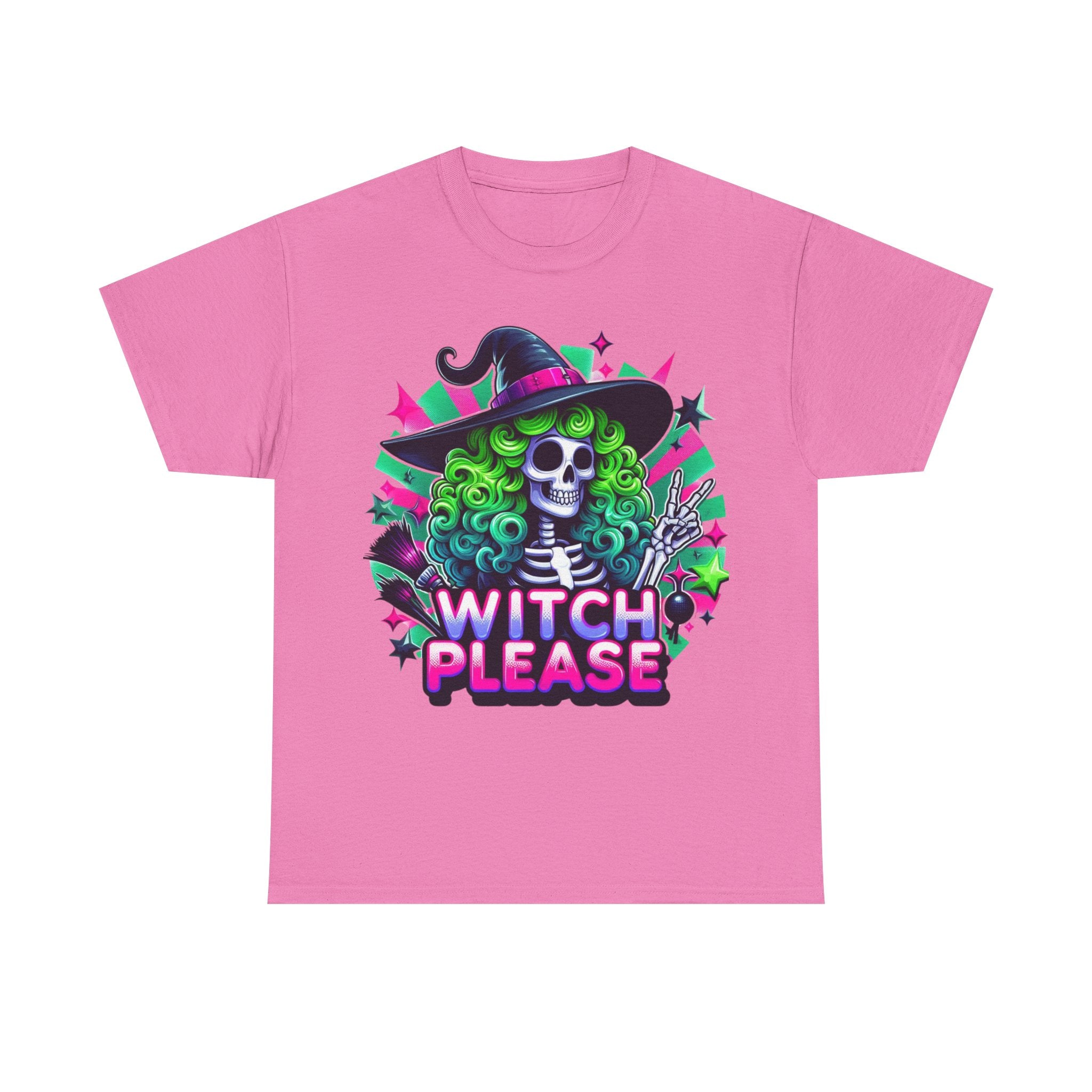 Witch Please Unisex Heavy Cotton Tee, Halloween Shirt, Spooky T-shirt, Unique Gift for Witches, Witchy Apparel
