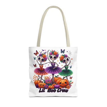 Halloween-Themed Tote Bag, Customizable Lil Boo Crew Halloween Tote, Spooky Gift Idea, Seasonal Shopping Bag, Fall Festival Accessory