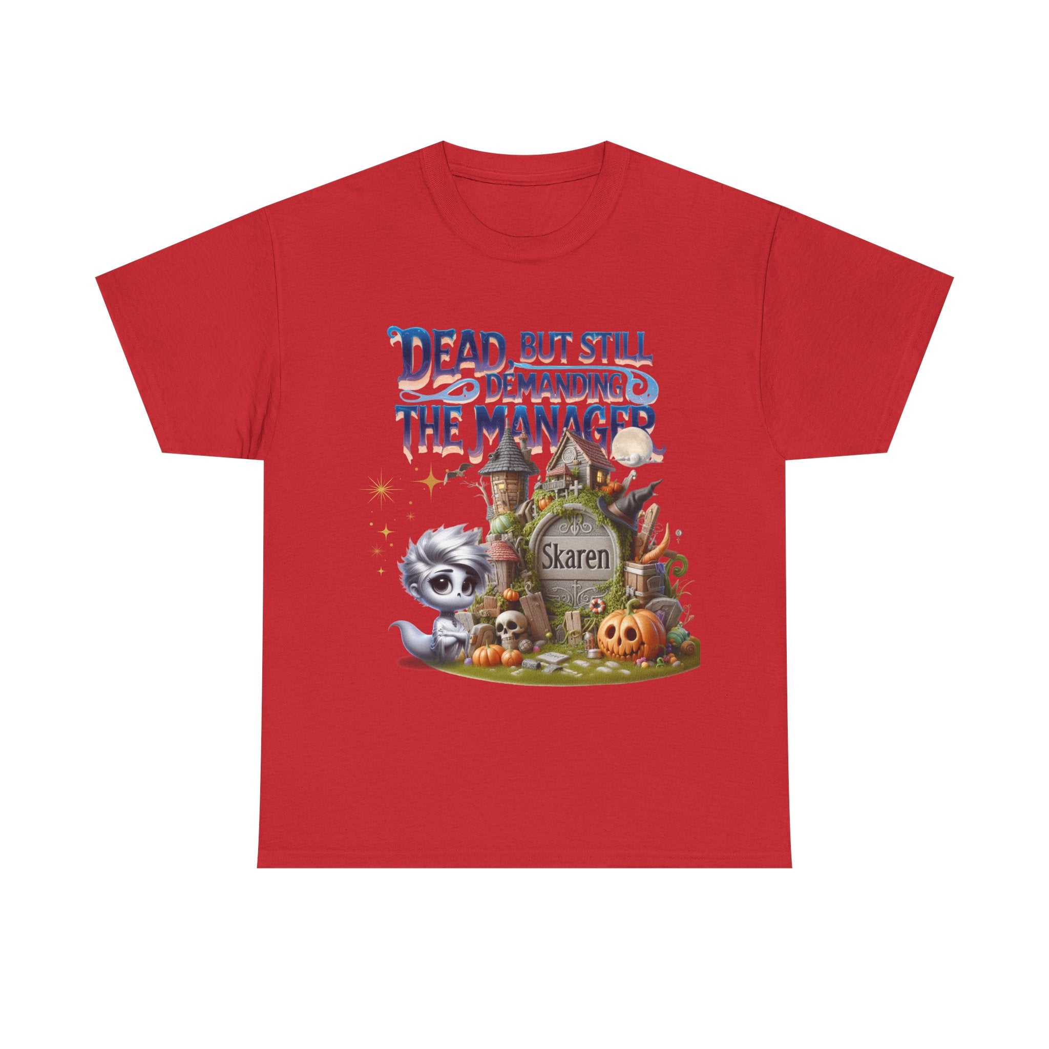 Halloween Demand Manager Tee - Funny Unisex Cotton Shirt, Gift for Karen Lovers, Spooky Season Apparel, Party T-Shirt, Humor Top
