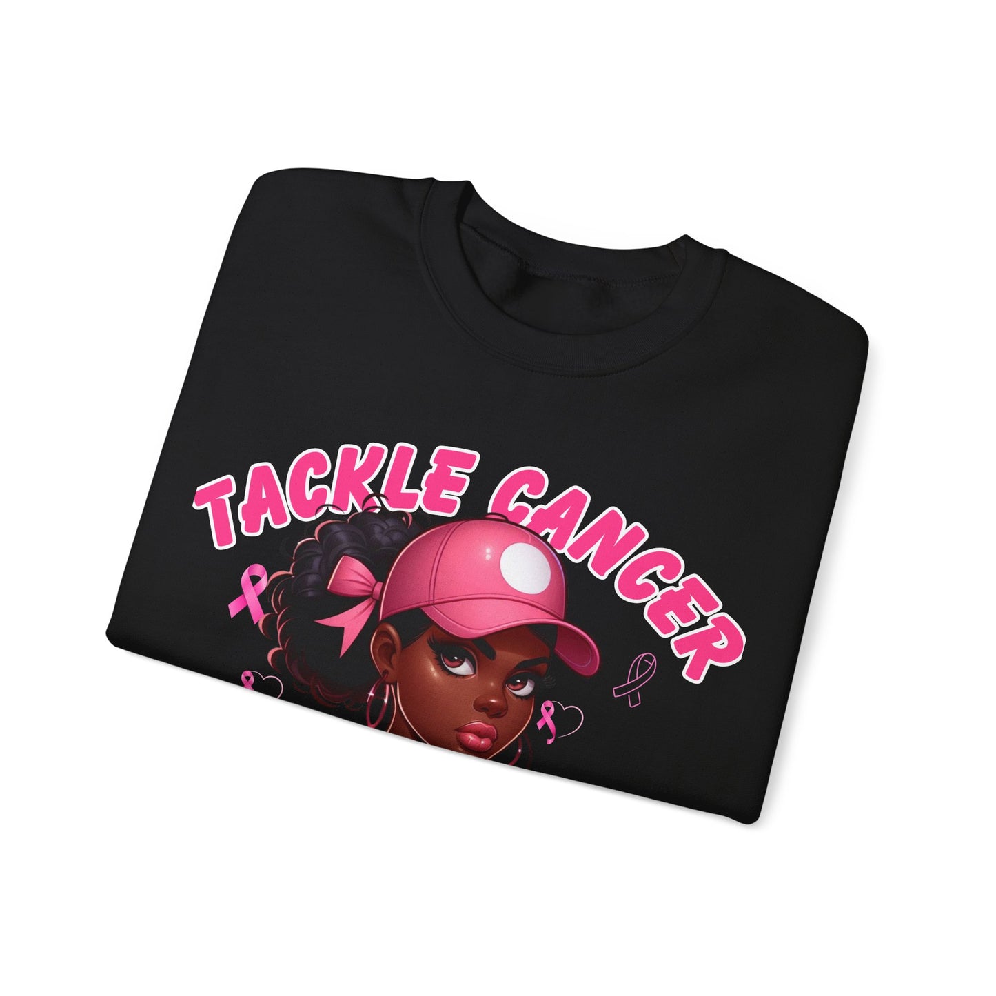 Awareness Sweatshirt - Tackle Cancer Crewneck, Unisex Pink Awareness Pullover, Breast Cancer Support Gift, Cozy Charity Apparel,