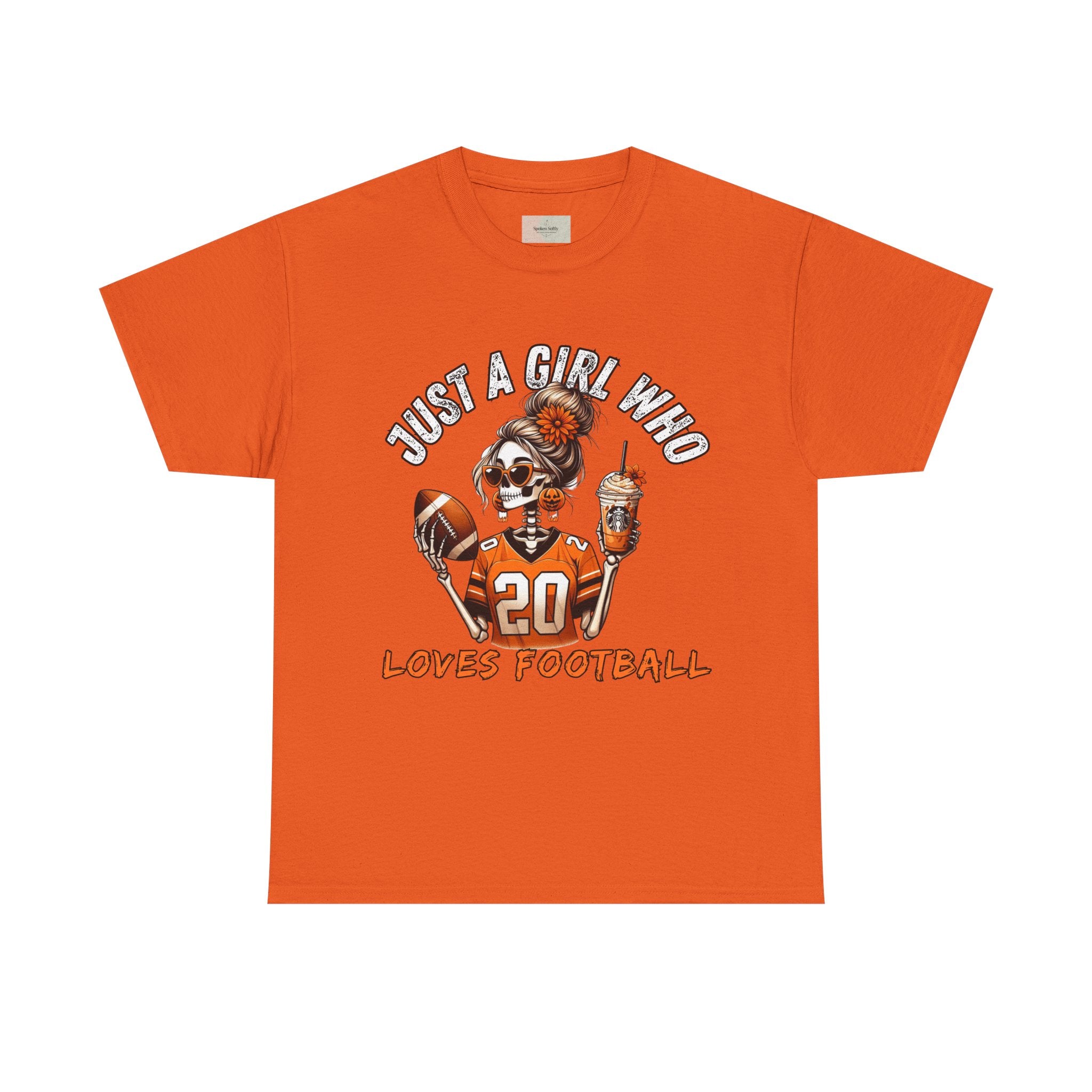Just a Girl Who Loves Football Unisex Tee, Casual Sports T-Shirt, Football Fan Gift, Game Day Apparel, Fall Sports Top