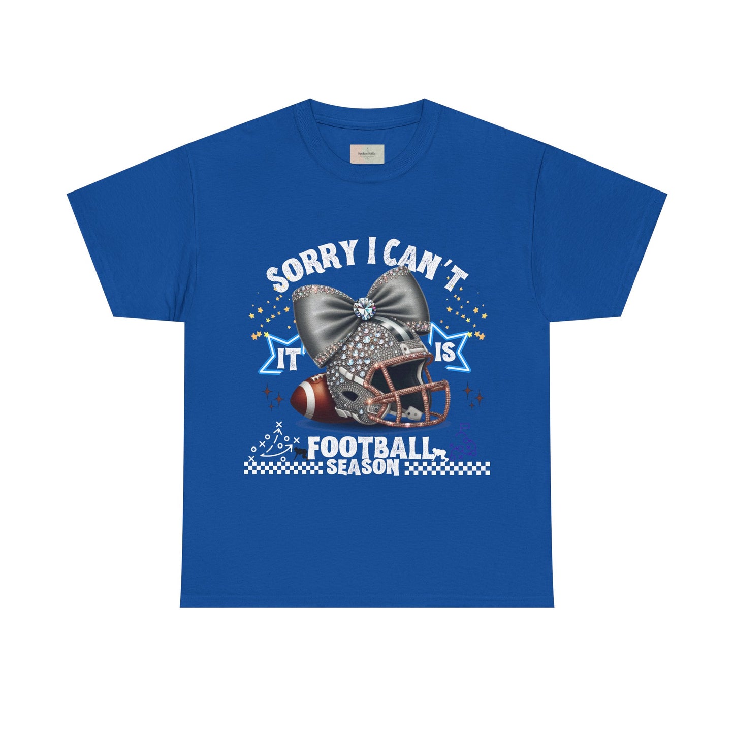 Football Season Bling Tee, Funny Football T-Shirt, Fall Sports Shirt, Unisex Graphic Tee, Gift for Sports Fans