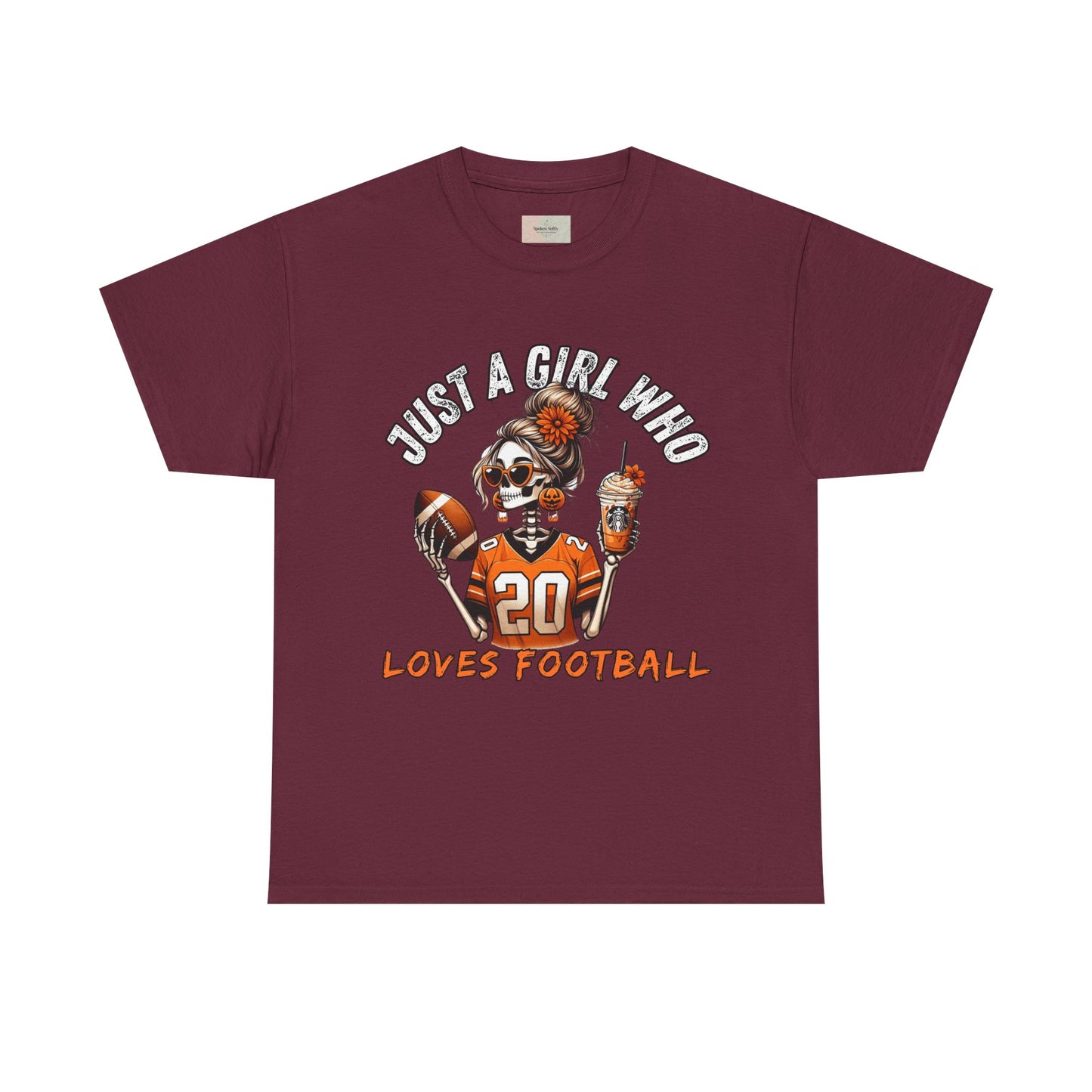Just a Girl Who Loves Football Unisex Tee, Casual Sports T-Shirt, Football Fan Gift, Game Day Apparel, Fall Sports Top