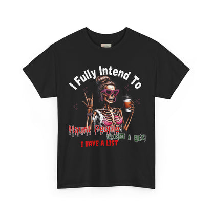 Funny Halloween Skeleton Tee, Unisex Cotton Shirt, Spooky Graphic Shirt, Gift for Halloween Lovers, Casual Wear Tee