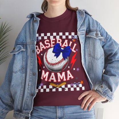 Baseball Mama Tee - Perfect for Sports Moms, Birthday Gift, Game Day Top, Summer Style, Casual Wear, Team Spirit