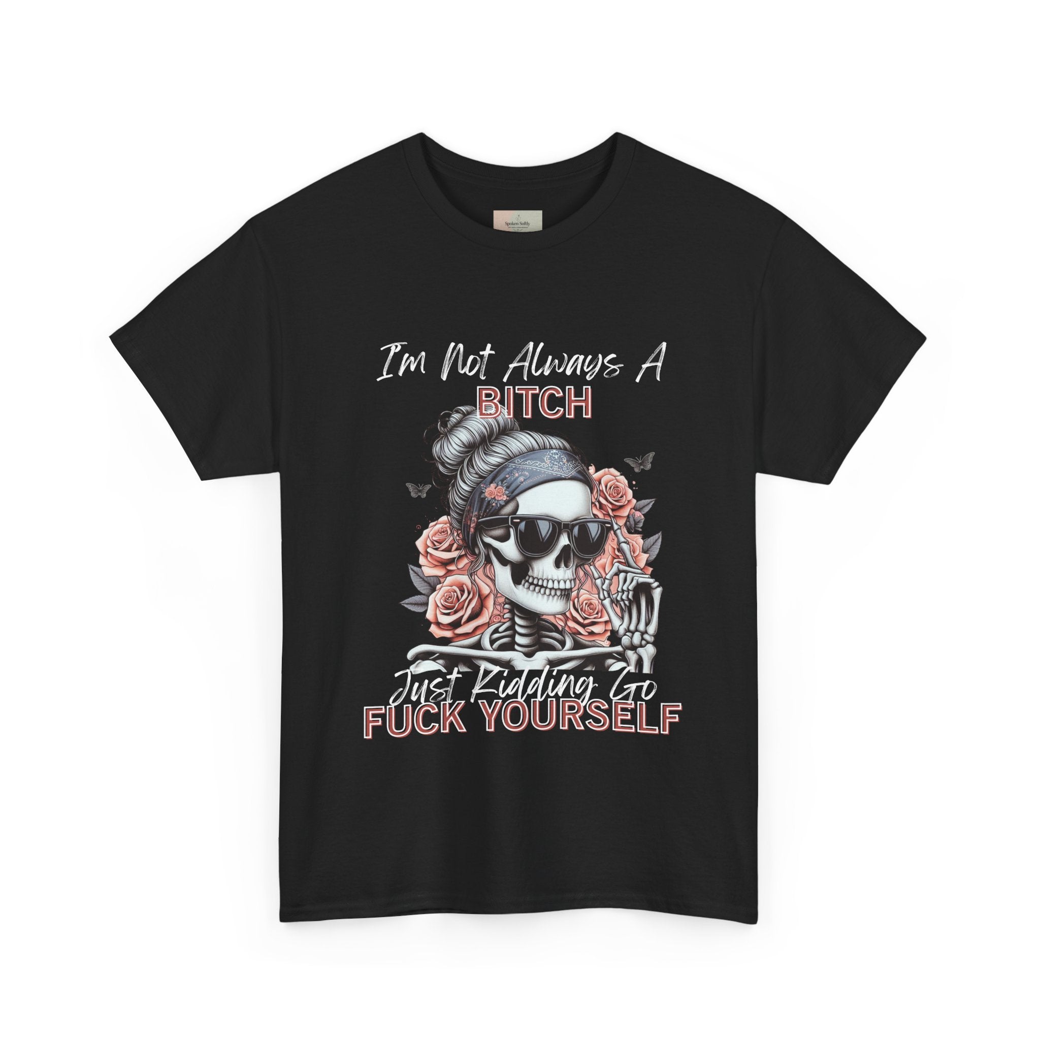 Edgy Graphic Tee, Funny Skull Shirt, Unisex Cotton T-Shirt, Gift for Her, Halloween Shirt, Alternative Fashion