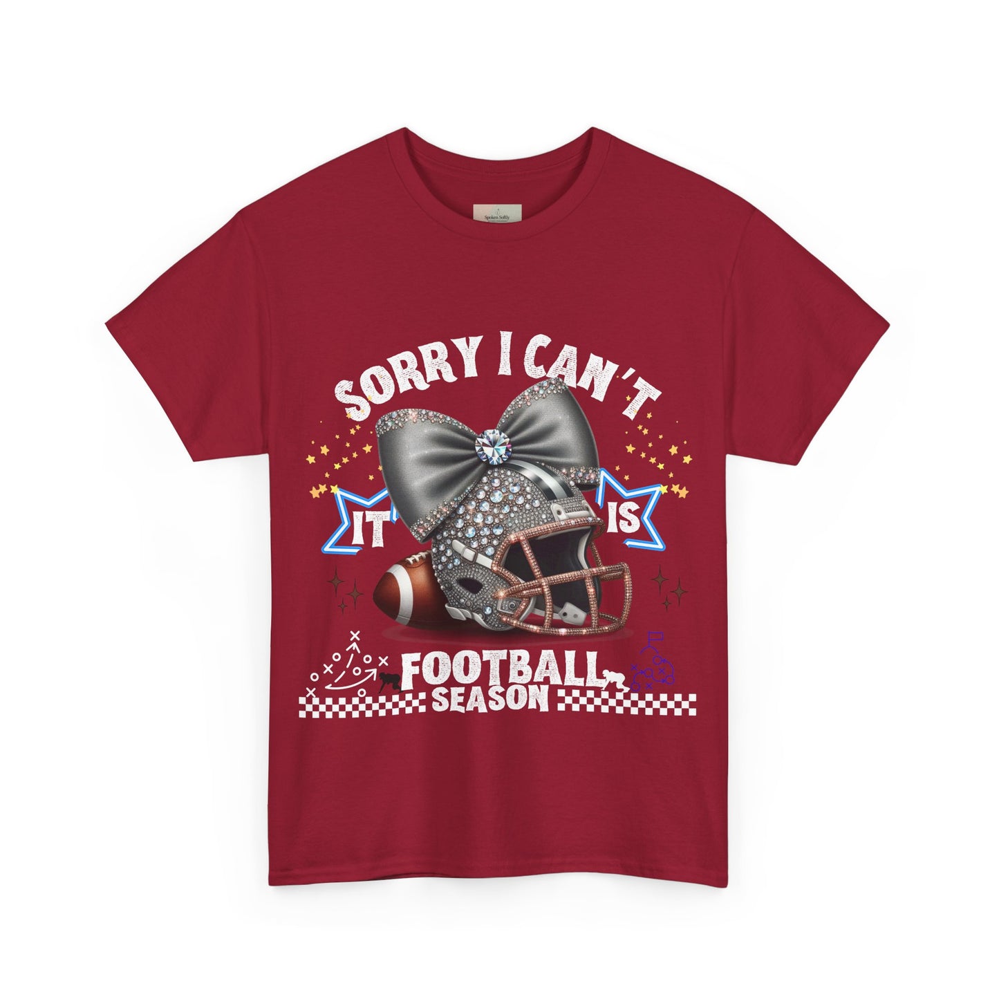 Football Season Bling Tee, Funny Football T-Shirt, Fall Sports Shirt, Unisex Graphic Tee, Gift for Sports Fans
