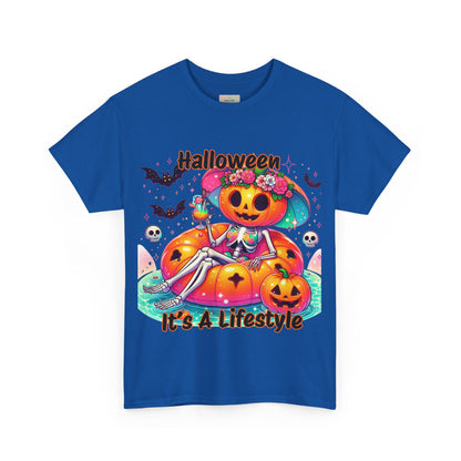 Halloween Lifestyle Unisex Heavy Cotton Tee, Spooky T-Shirt, Halloween Apparel, Festive Gift, Seasonal Wear